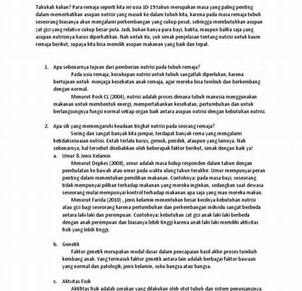Artikel Nutrisi