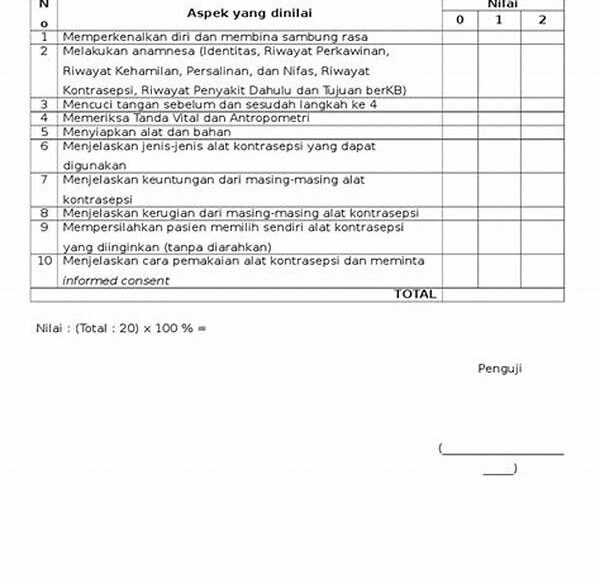 Checklist Konsultasi